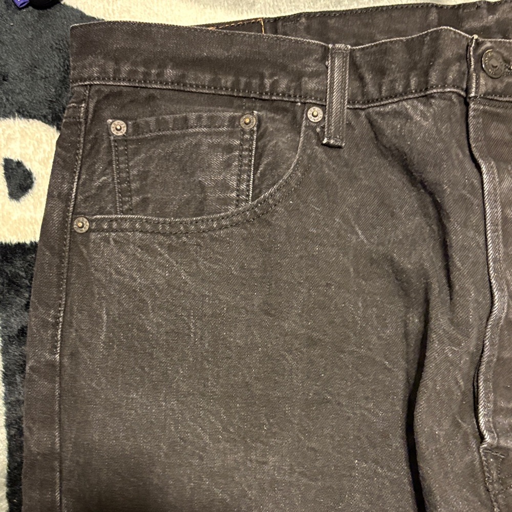 501 Levi's Black Denim Pants - Picture 2 of 4